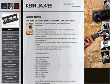 Tablet Screenshot of keith-james.com